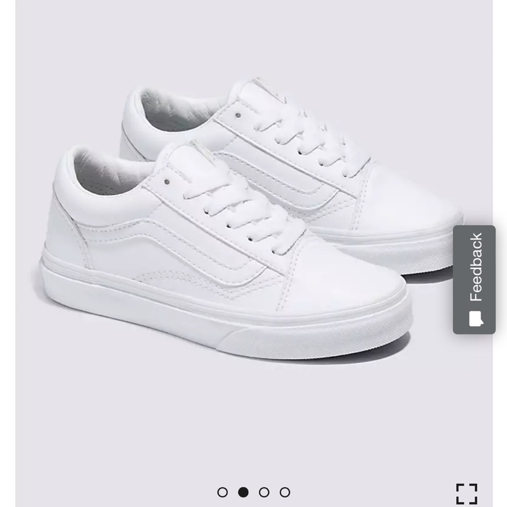 Vans old skool classic tumble true white sneakers